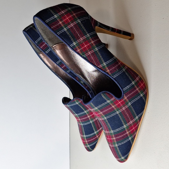 #ADM Attitude heels plaid sz 8m - Picture 9 of 10